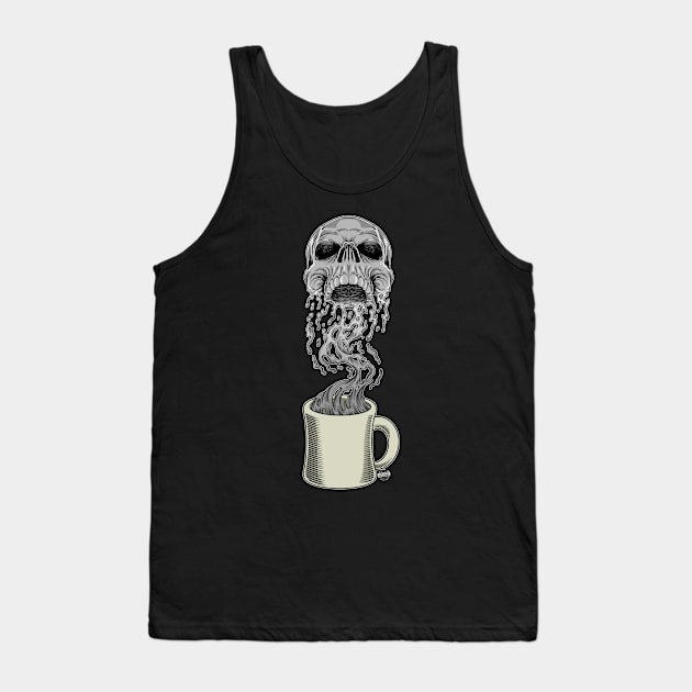 Give me Coffee or Give me Death Tank Top by davemyersillustration